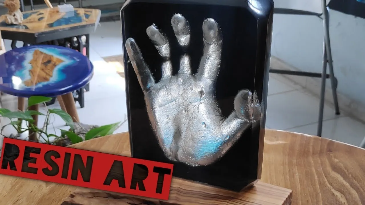 I Put My Hand In To The Epoxy Resin In My Workshop