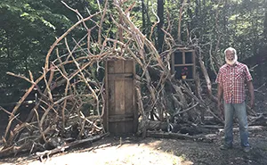 Both Named David, Husbands Of 30 Years Build A "Doorway To Imagination" In Their Backyard During Quarantine