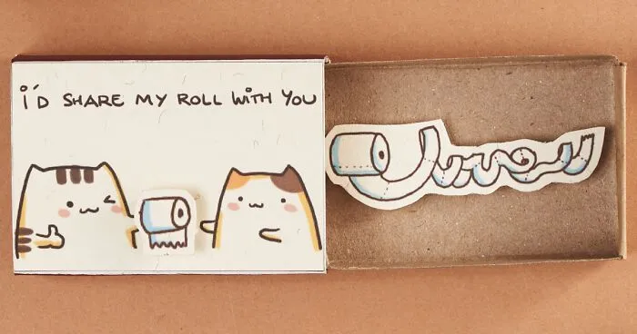 Our 14 Cute Messages Hidden In Matchboxes That We Made During Quarantine