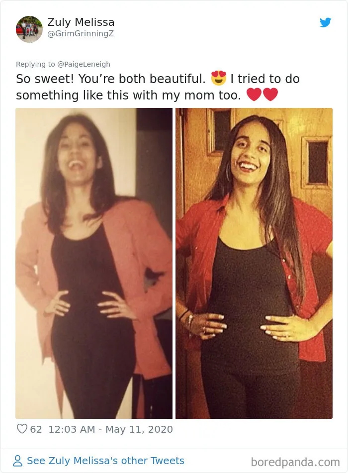 29 Daughters Recreate Their Moms’ Looks For Mother’s Day, And The Resemblance Is Uncanny