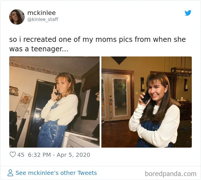 29 Daughters Recreate Their Moms’ Looks For Mother’s Day, And The Resemblance Is Uncanny