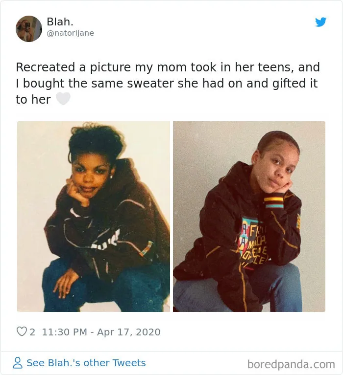 29 Daughters Recreate Their Moms’ Looks For Mother’s Day, And The Resemblance Is Uncanny