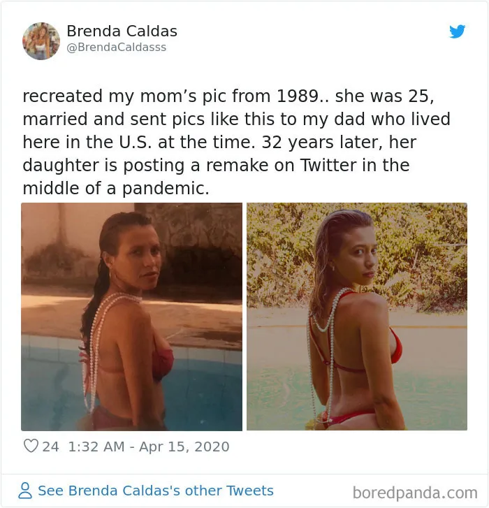 29 Daughters Recreate Their Moms’ Looks For Mother’s Day, And The Resemblance Is Uncanny