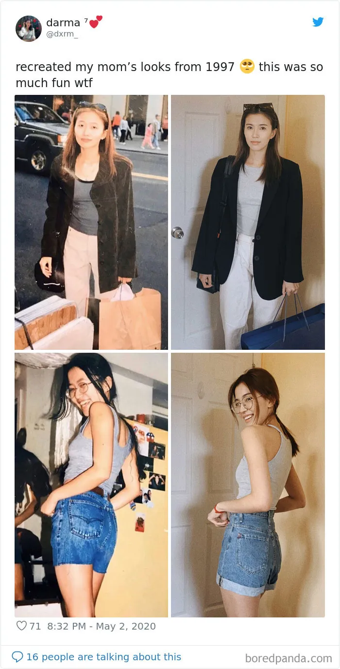 29 Daughters Recreate Their Moms’ Looks For Mother’s Day, And The Resemblance Is Uncanny