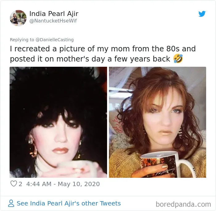 29 Daughters Recreate Their Moms’ Looks For Mother’s Day, And The Resemblance Is Uncanny