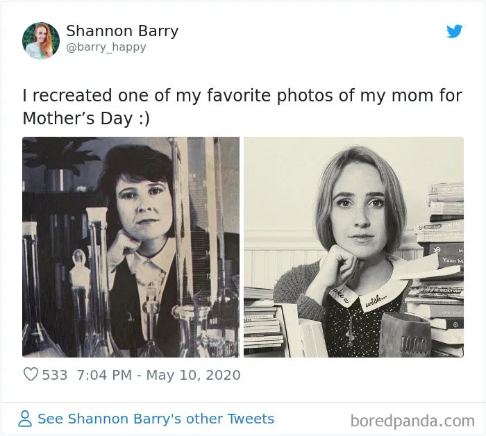 29 Daughters Recreate Their Moms’ Looks For Mother’s Day, And The Resemblance Is Uncanny