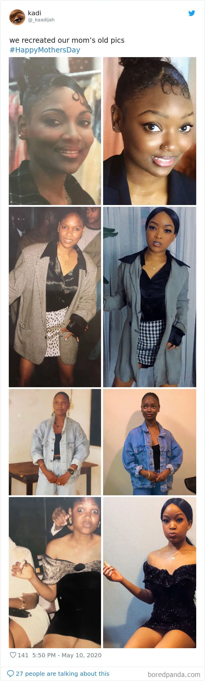 29 Daughters Recreate Their Moms’ Looks For Mother’s Day, And The Resemblance Is Uncanny