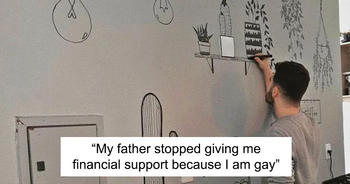 Dad Stops Supporting His Son Because He's Gay, So He Learns How To Draw On Walls To Help Pay The Bills And His Art Goes Viral