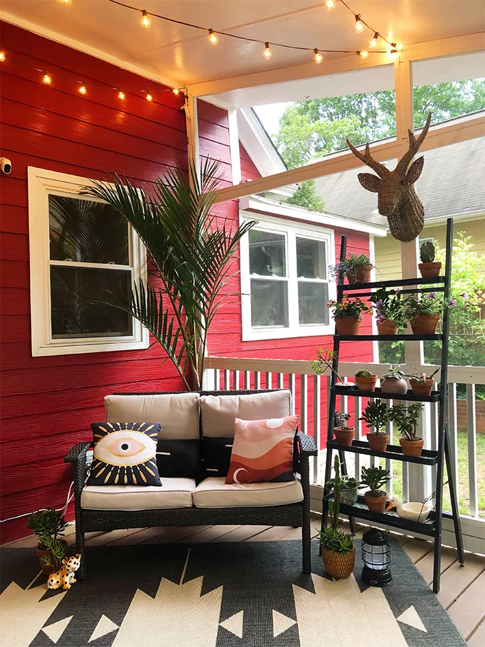 Our quarantine project was screening in and decorating the back porch. Having this to look forward to gets me through my insane work days!