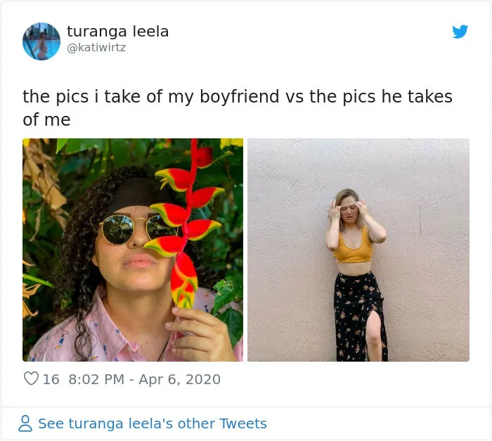30 Girls Share “Pics I Take Of My Boyfriend Vs. Pics He Takes Of Me” Comparisons (New Pics)