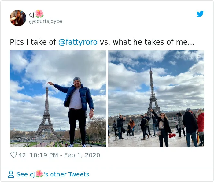 30 Girls Share “Pics I Take Of My Boyfriend Vs. Pics He Takes Of Me” Comparisons (New Pics)