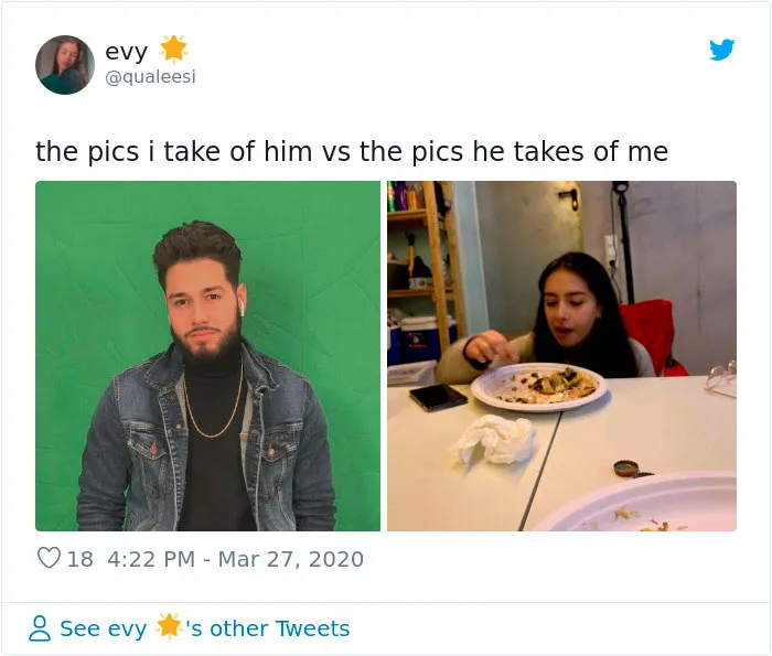 30 Girls Share “Pics I Take Of My Boyfriend Vs. Pics He Takes Of Me” Comparisons (New Pics)