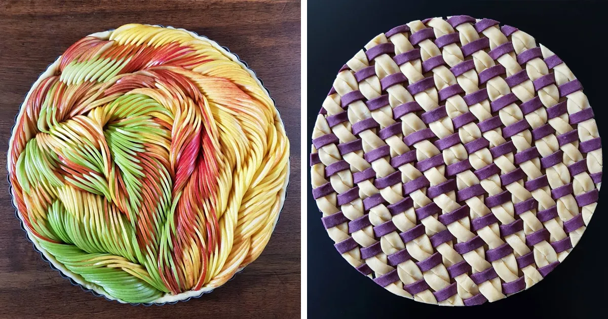 Esta pastelera muestra fotos de antes y despues de hornear sus pasteles con hojaldre, y el resultado es demasiado hermoso para comérselo (35 nuevas fotos)