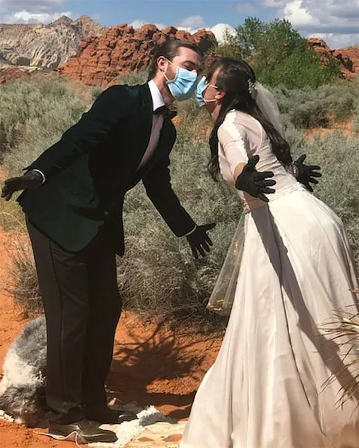 Covid-19 Wedding Went Exactly As Planned. No Guests, No Touching, But We Broke The 6' Rule