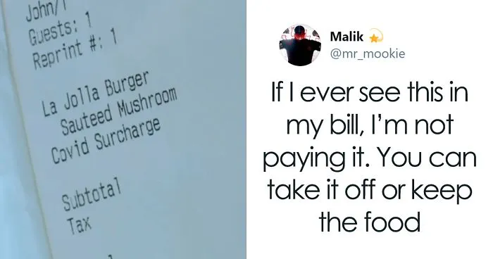 Turns Out, Some Restaurants Are Charging COVID Taxes After Re-Opening And It Boggles People