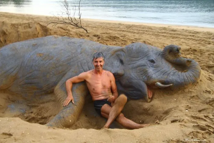 Sand Artist Creates Detailed Sculptures That You Could Easily Mistake For Live Animals If You Saw Them From A Distance