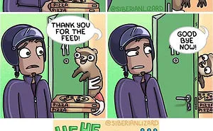 Siberian Artist Makes Adorable Comics About Everyday Life With Her Two Ferrets (30 Pics)