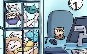 Siberian Artist Makes Adorable Comics About Everyday Life With Her Two Ferrets (30 Pics)