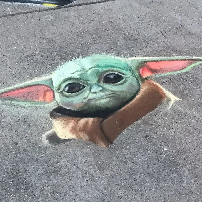 This Mother And Daughter Duo Is Creating Stunning 3D Chalk Art To Make Neighbors Smile (20 Photos)
