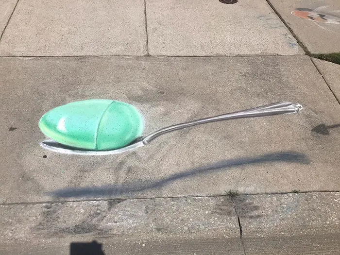 This Mother And Daughter Duo Is Creating Stunning 3D Chalk Art To Make Neighbors Smile (20 Photos)