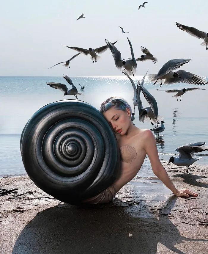 Russian Artist Gained 4.5M Followers By Taking Bizarre And Thought-Provoking Photos