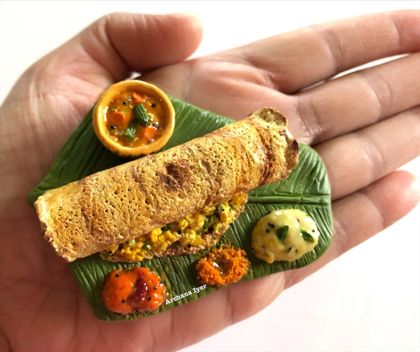 Miniature Indian Masala Dosa
