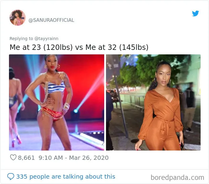 35 Before And After Weight Gain Pics That Women Posted To Celebrate Self-Love