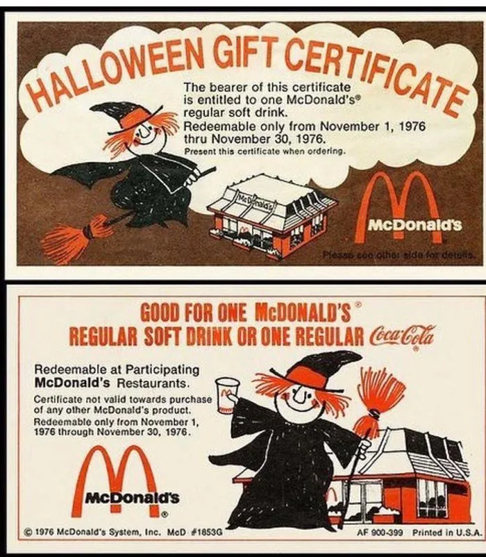 Ticket de regalo de una bebida