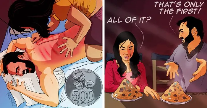 We Share Our Daily Life Bridging Cultural Gaps As An International Couple In These 28 Illustrations