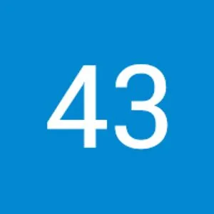 43 S