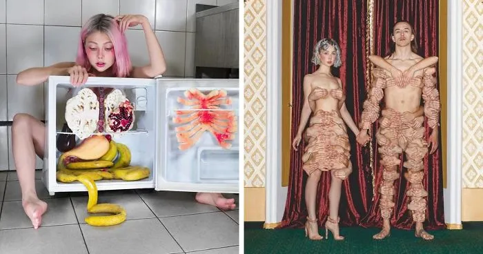 Russian Artist Gained 4.5M Followers By Taking Bizarre And Thought-Provoking Photos