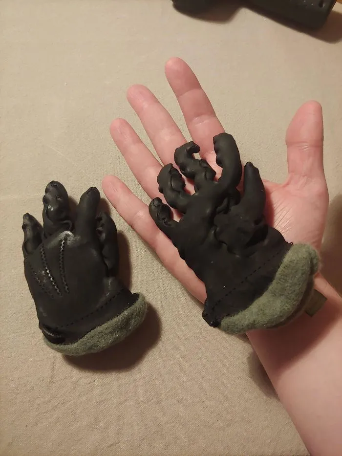 Metí sin querer mis guantes de cuero en la lavadora