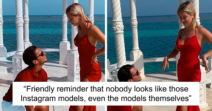 Influencer Continues To Expose The Truth Behind Those 'Perfect' Instagram Photos With More Side-By-Side Pics