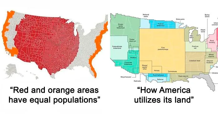 41 Maps That Portray The Lesser Known Facts About America