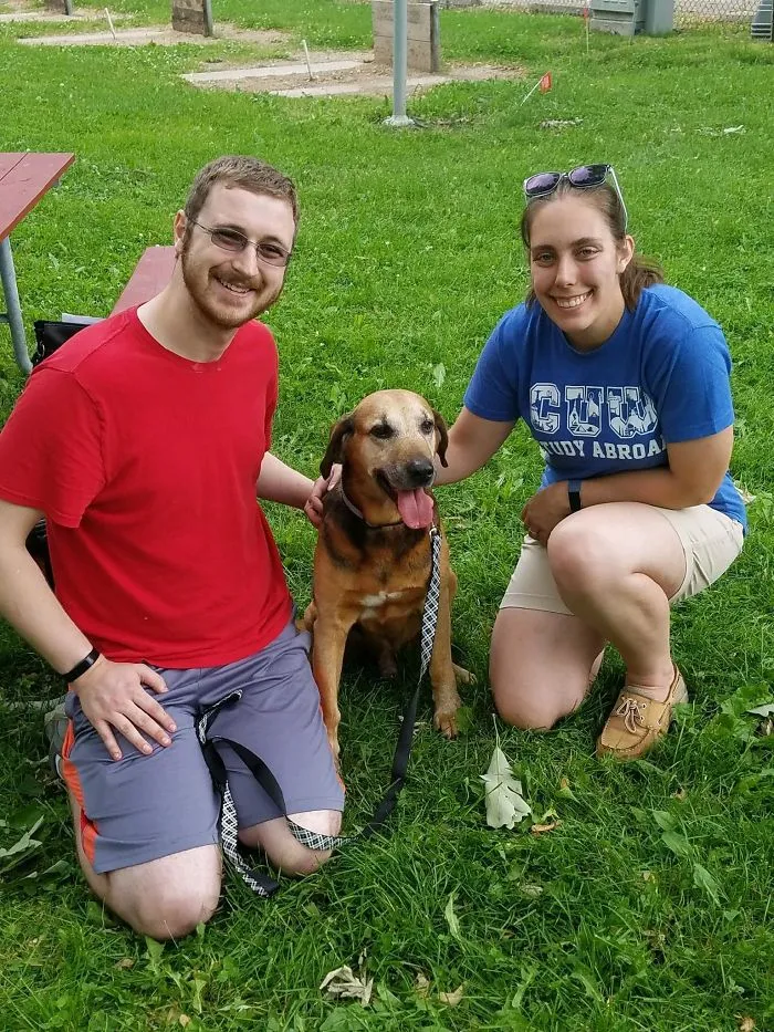 Today My Wife And I Adopted A Senior Puppy! Everybody, Meet Waffles!