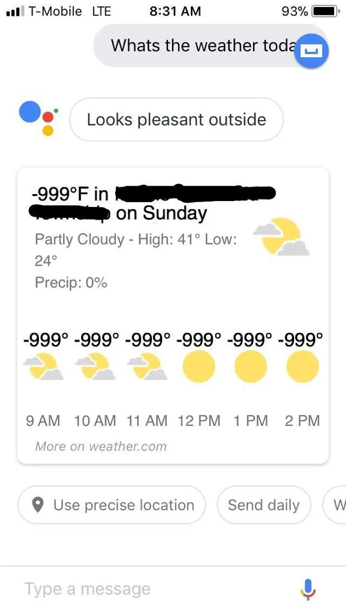 Parece que hace buena temperatura fuera