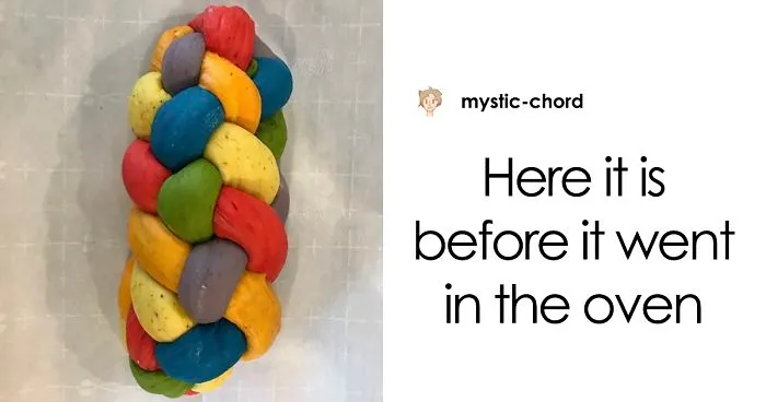 People Applaud This Mom Who Baked A Rainbow Challah To Celebrate Pride Month