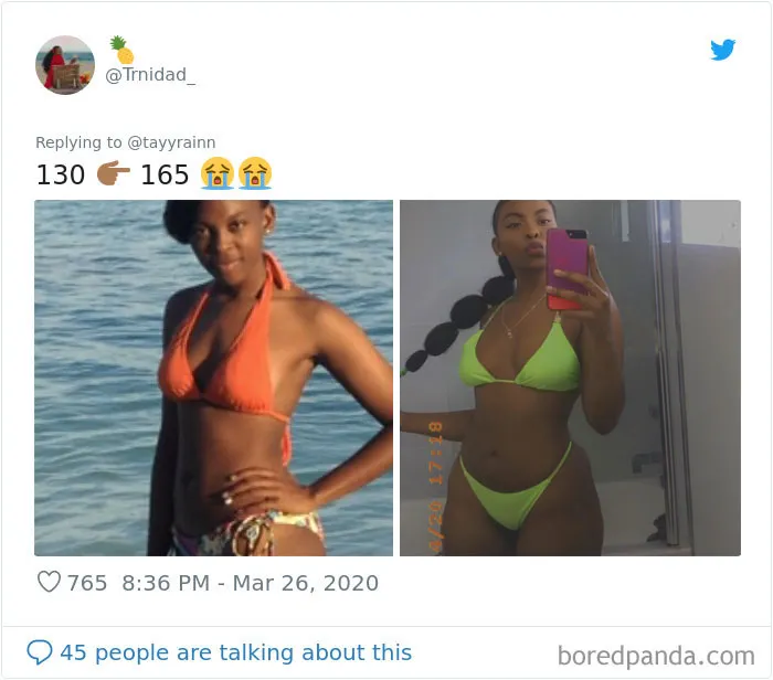 35 Before And After Weight Gain Pics That Women Posted To Celebrate Self-Love
