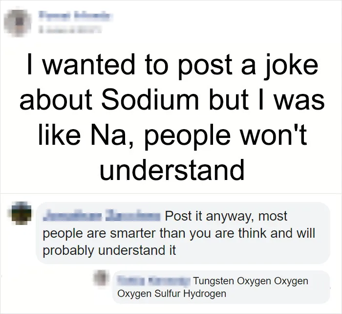 Chemical Elements Got 'Em Though