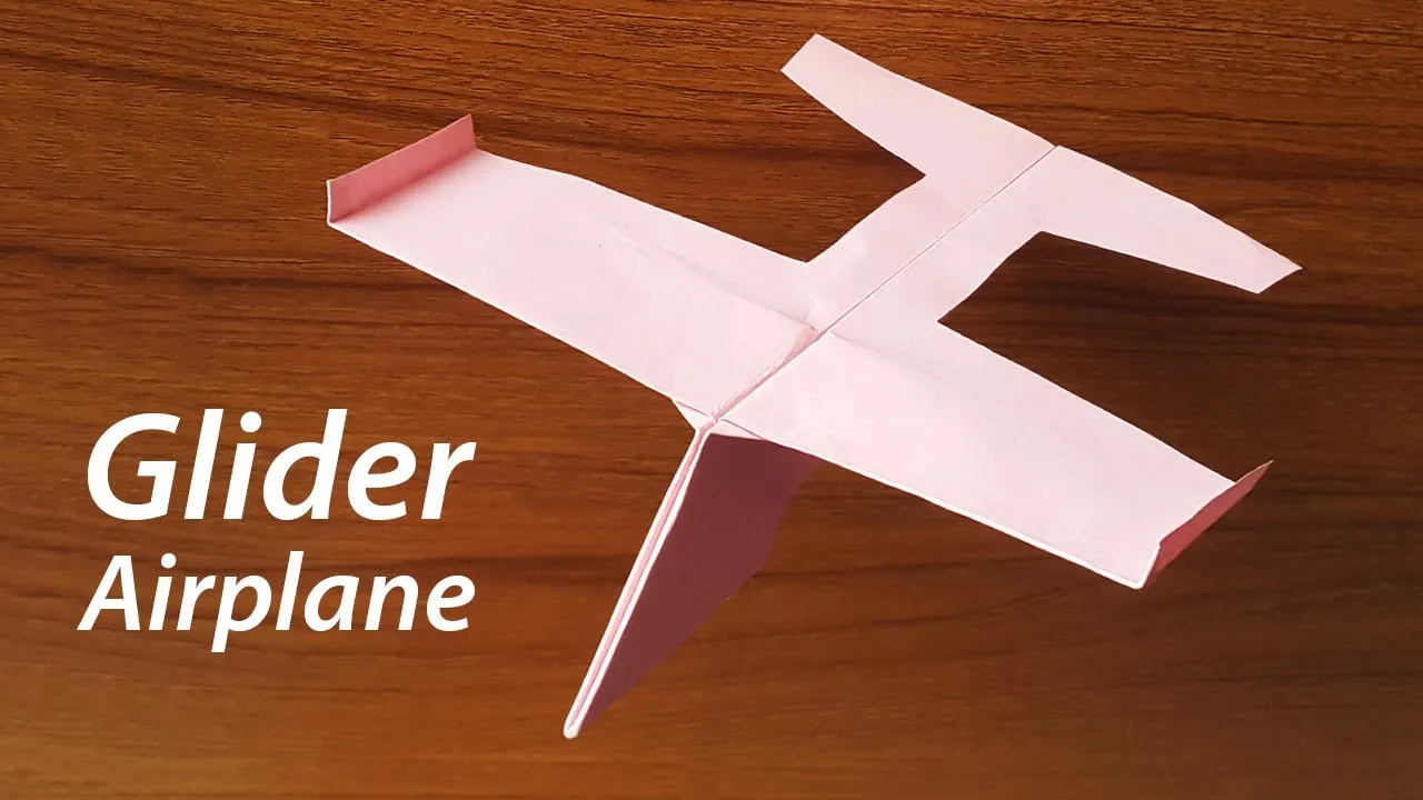 Paper Glider Plane - Best Paper Airplane Glider Making Tutorial With Color Paper