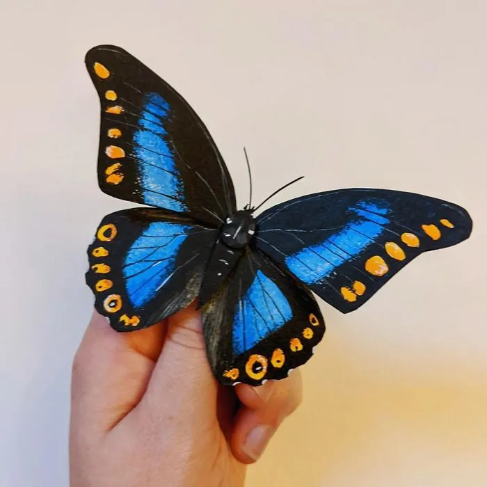 21 Gorgeous Paper Sculptures Of Butterflies And Beetles By Kerilynn Wilson