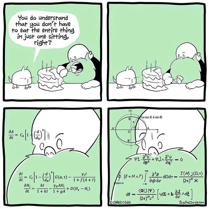 My 40 Fun Comics About My Daily Struggles As A Fat Man