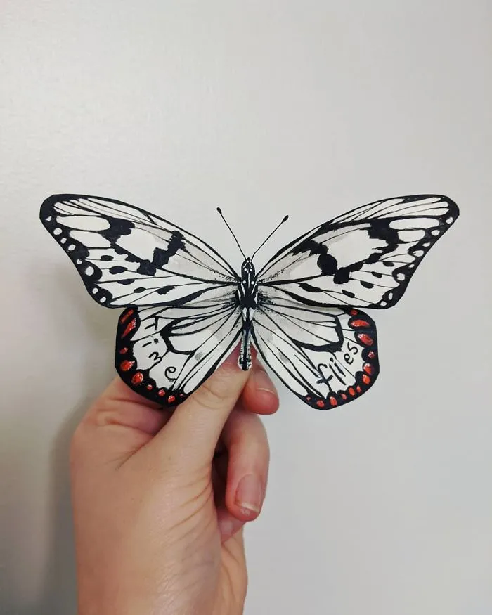 21 Gorgeous Paper Sculptures Of Butterflies And Beetles By Kerilynn Wilson
