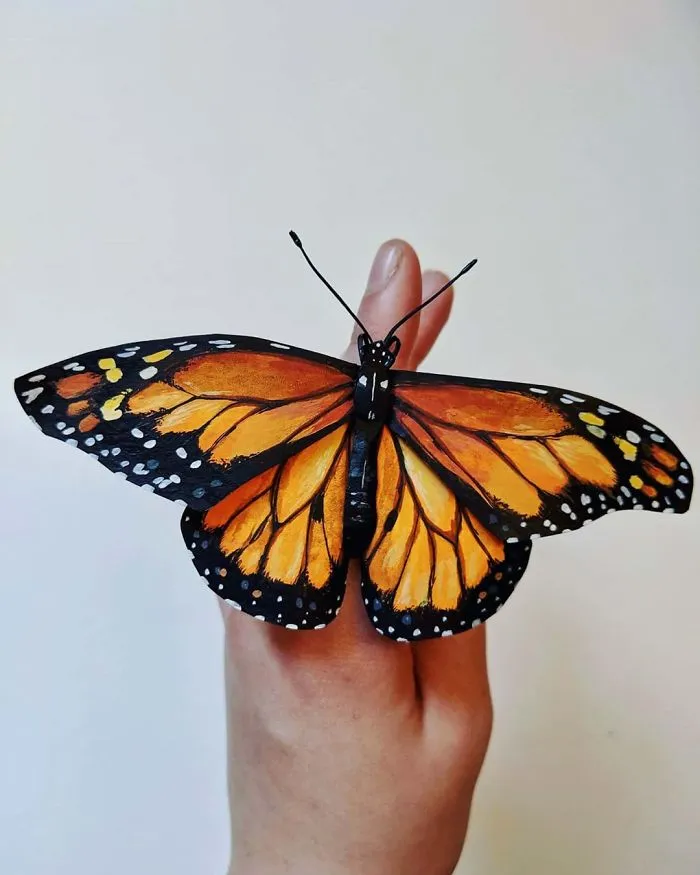 21 Gorgeous Paper Sculptures Of Butterflies And Beetles By Kerilynn Wilson