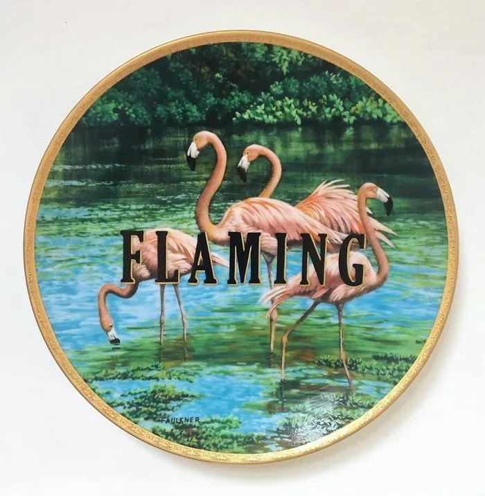 Thrifted Vintage Plates Made Irreverent With Typography By Marie-Claude Marquis (62 Pics)