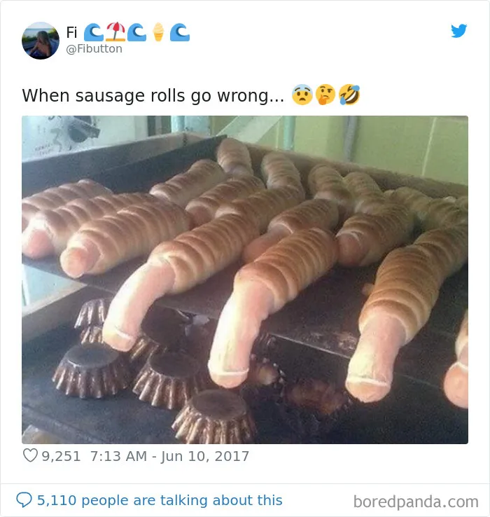 Cuando los rollitos de salchicha salen mal
