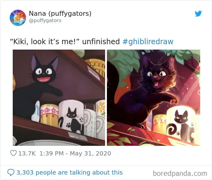 Viral Challenge Has People Redrawing Studio Ghibli Characters In Their Own Style, And Here's 35 Of The Most Impressive Recreations