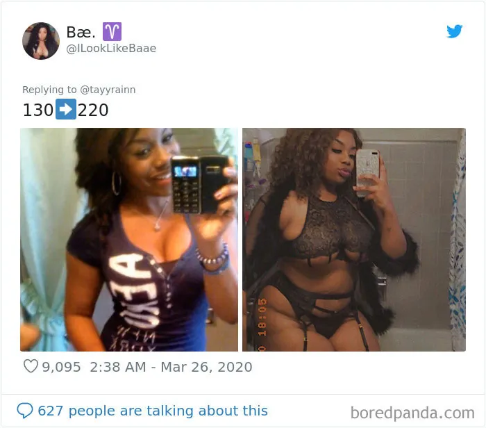 35 Before And After Weight Gain Pics That Women Posted To Celebrate Self-Love