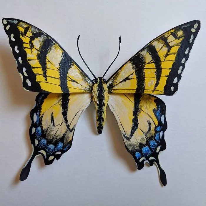 21 Gorgeous Paper Sculptures Of Butterflies And Beetles By Kerilynn Wilson