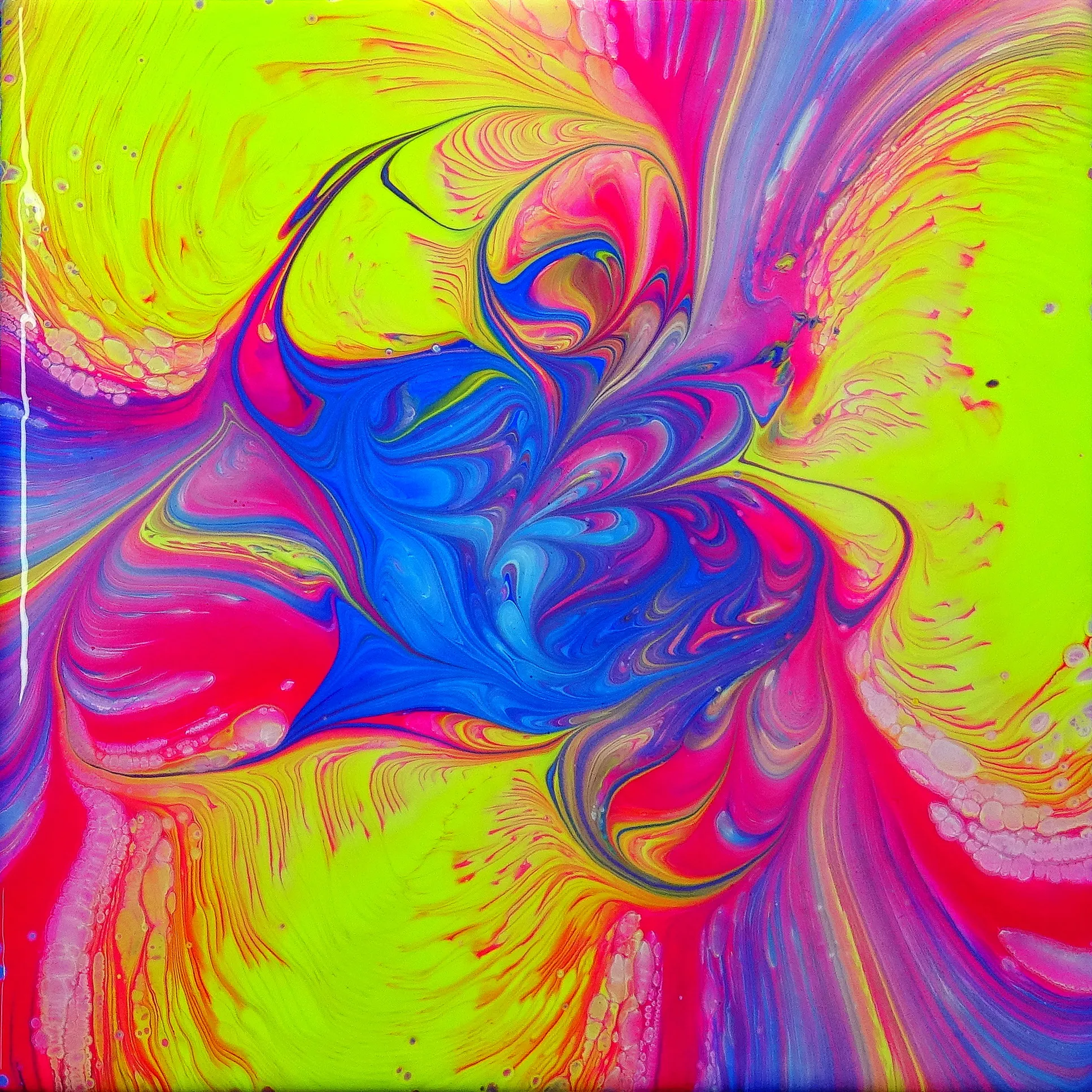Six Cups Straight Pour Over Cup Bottom ~ Spin Art ~ Acrylic Pour Painting ~ Paint #withme